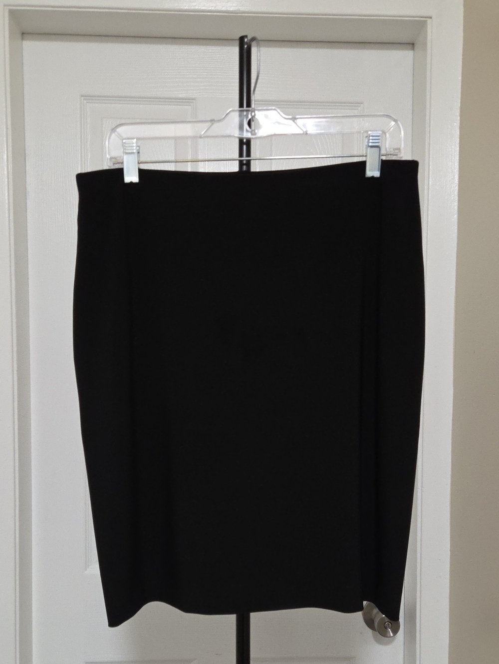 Sympli Black Stretch Jersey Pencil Skirt